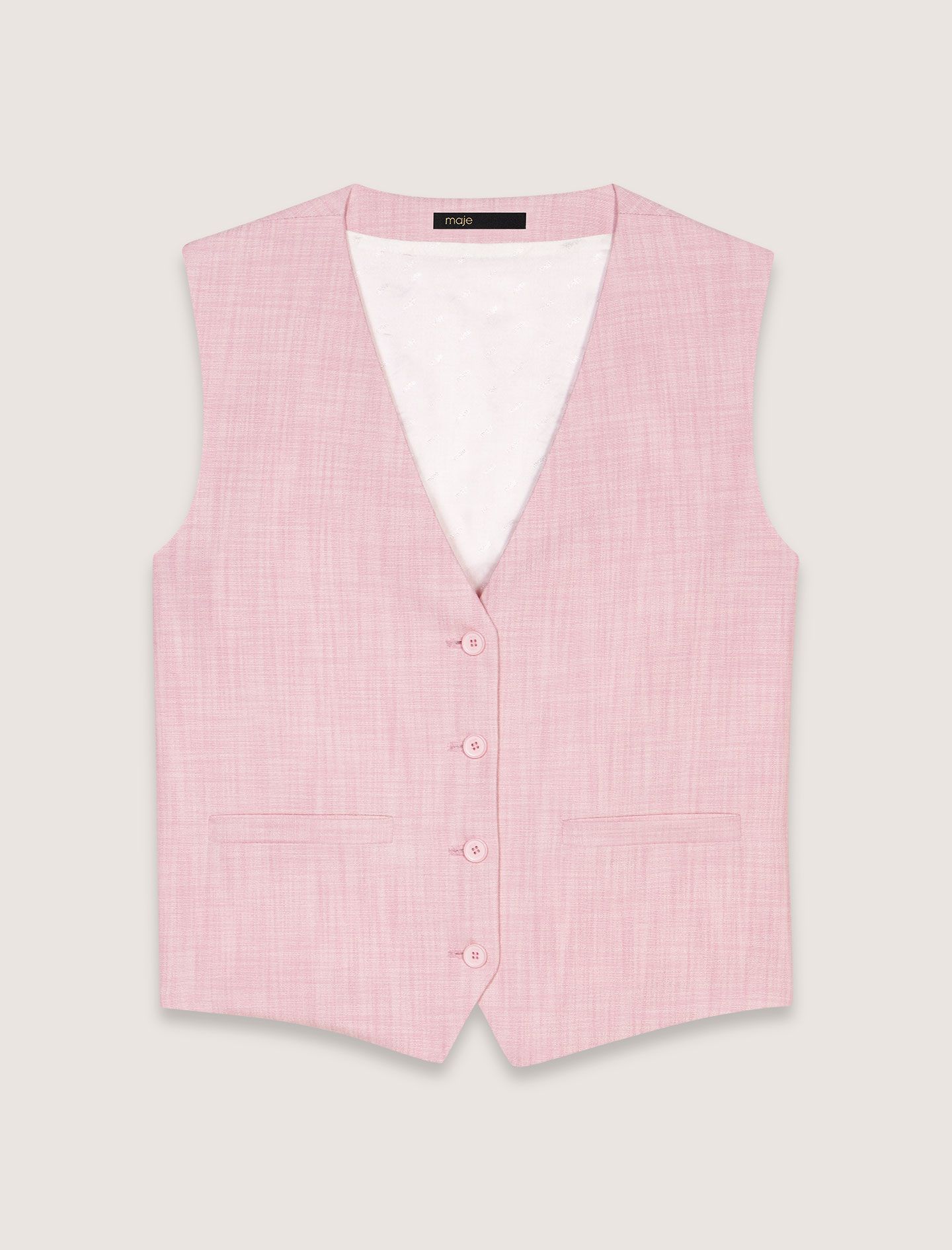 Áo gile vest dáng ngắn cổ V